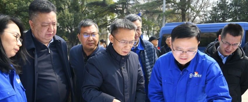 集團(tuán)公司黨組成員、總會(huì)計(jì)師陳林到樂凱華光調(diào)研